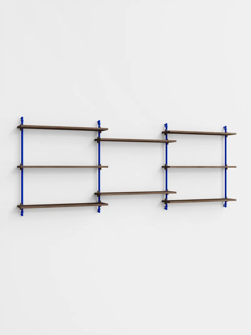 Wall Shelving – ws.85.3 von MOEBE in Smoked-Oak/Deep-Blue – Produktfoto 4 von 4