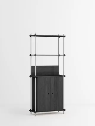 Shelving System – s.200.1.H by MOEBE in Black – product photo 2 of 4