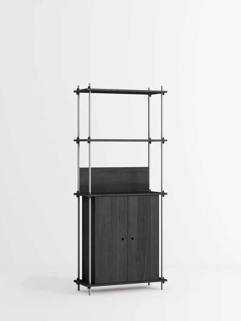 Shelving System – s.200.1.H by MOEBE in Black – product photo 2 of 4