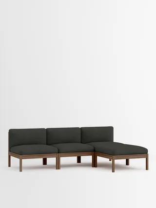 3 Seater Sofa with Chaise Longue von MOEBE in Re-Wool 2, Re-Wool 2 – 198, Smoked Oak – Produktfoto 33 von 33