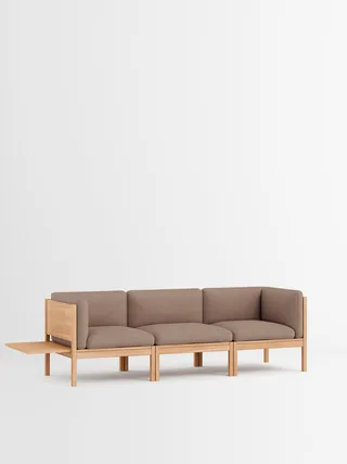 3 Seater Sofa with Sides + 1 Side Table van MOEBE in Autumn, Autumn 101, Oak – productfoto 22 van 34