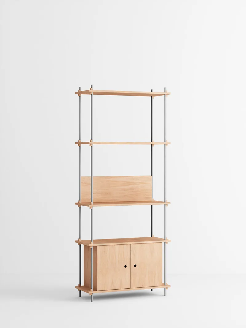 Shelving System – s.200.1.B van MOEBE in Black – productfoto 1 van 4