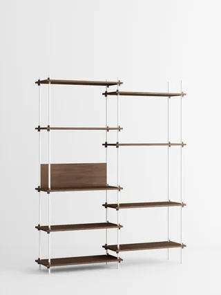 Shelving System – s.200.2.A van MOEBE in Smoked-Oak/White – productfoto 4 van 4