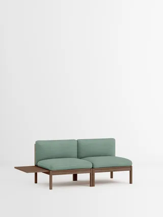 2 Seater Sofa with 1 Side Table van MOEBE in Re-Wool 2, Re-Wool 2 – 868, Smoked Oak – productfoto 35 van 35