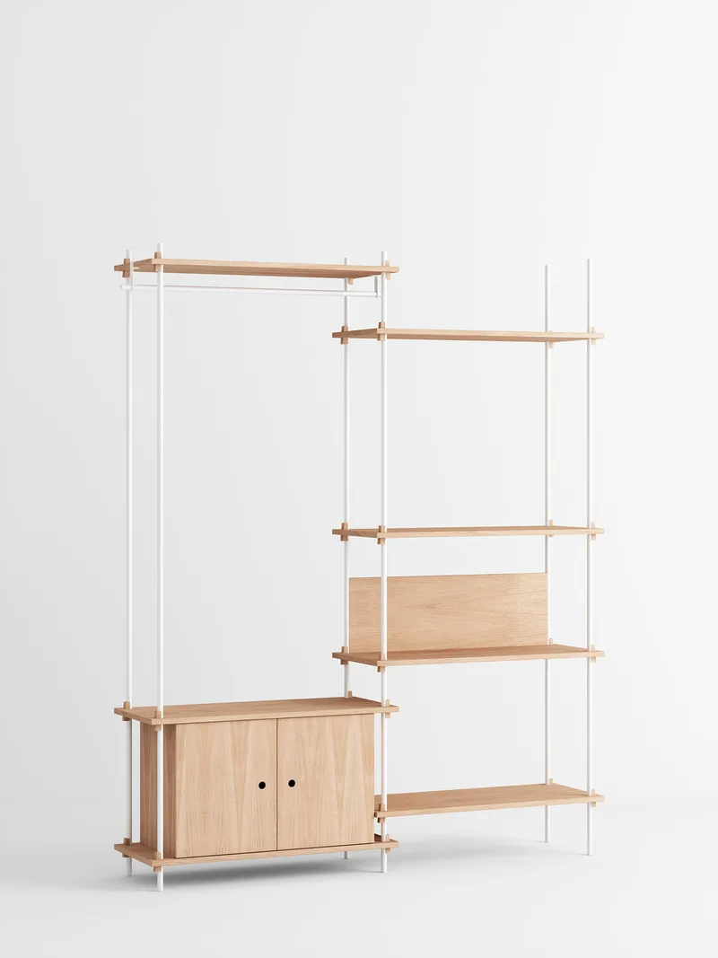 Shelving System – s.200.2.G by MOEBE in Oak/White – product photo 4 of 4