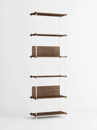 Shelving System – s.255.1.A by MOEBE in Smoked-Oak/White – product photo 6 of 6