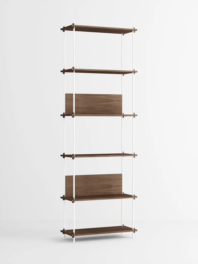 Shelving System – s.255.1.A by MOEBE in Smoked-Oak/White – product photo 6 of 6