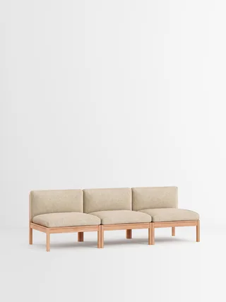 3 Seater Sofa van MOEBE in Moss, Moss 0019, Oak – productfoto 35 van 35