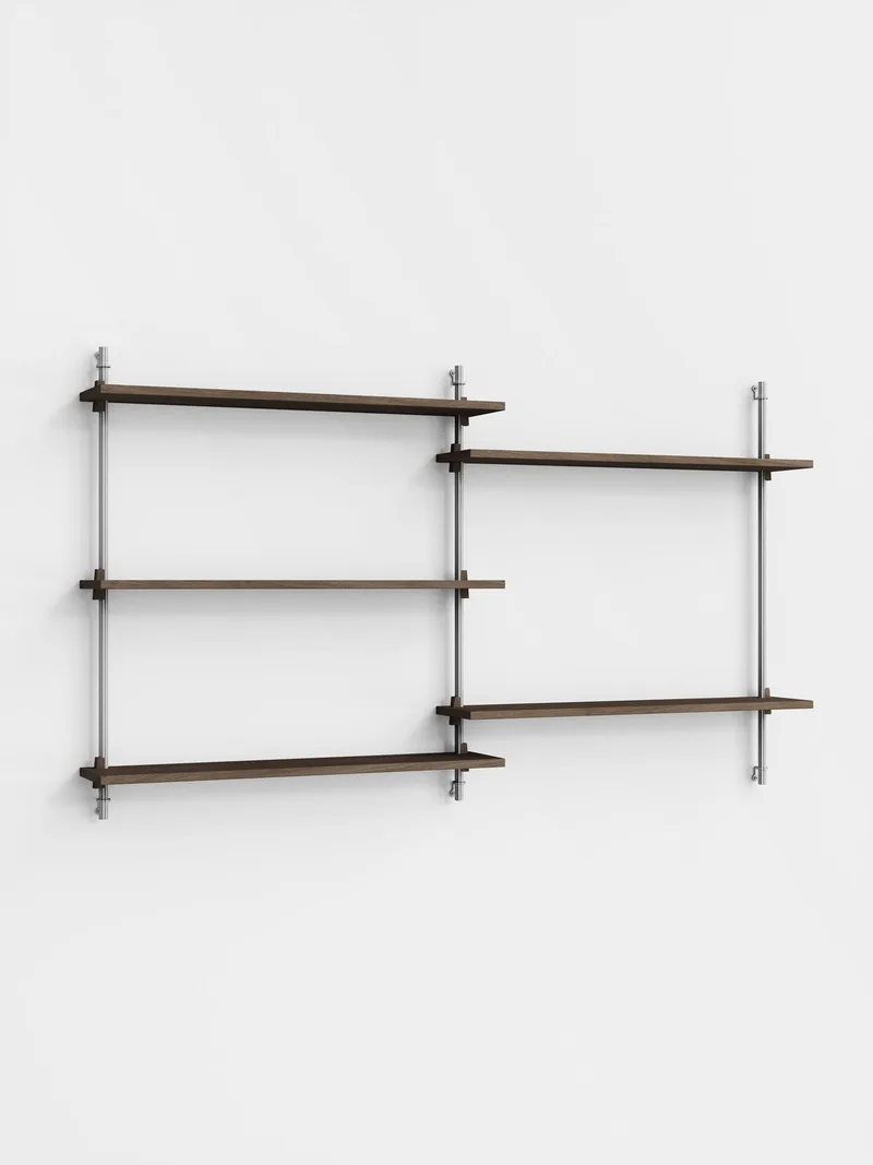 Wall Shelving – ws.85.2 by MOEBE in Black – product photo 1 of 4