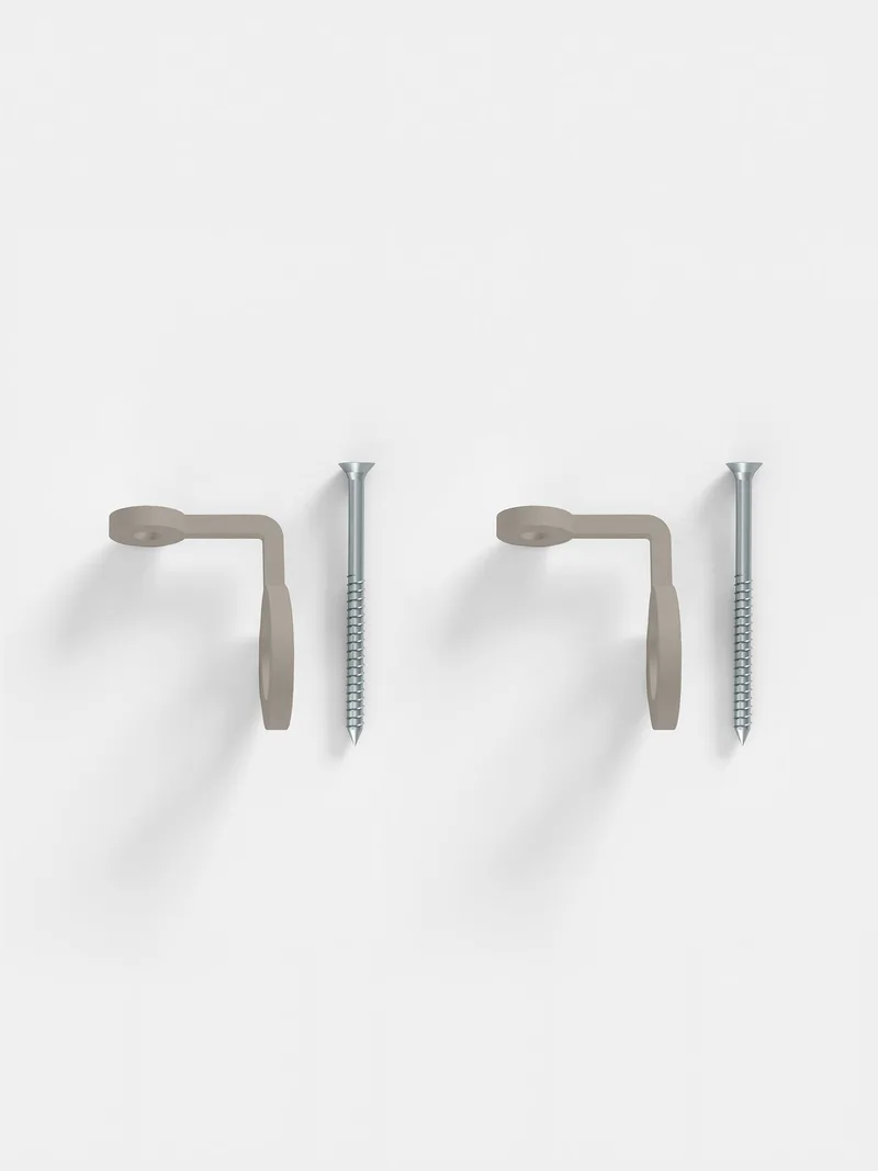 Part - Wall Bracket (2 set) van MOEBE in Warm-Grey – productfoto 2 van 2