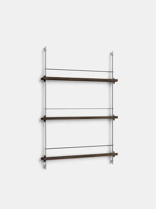 Magazine Shelving – MS.115.1 von MOEBE in Black/Stainless-Steel – Produktfoto 2 von 12