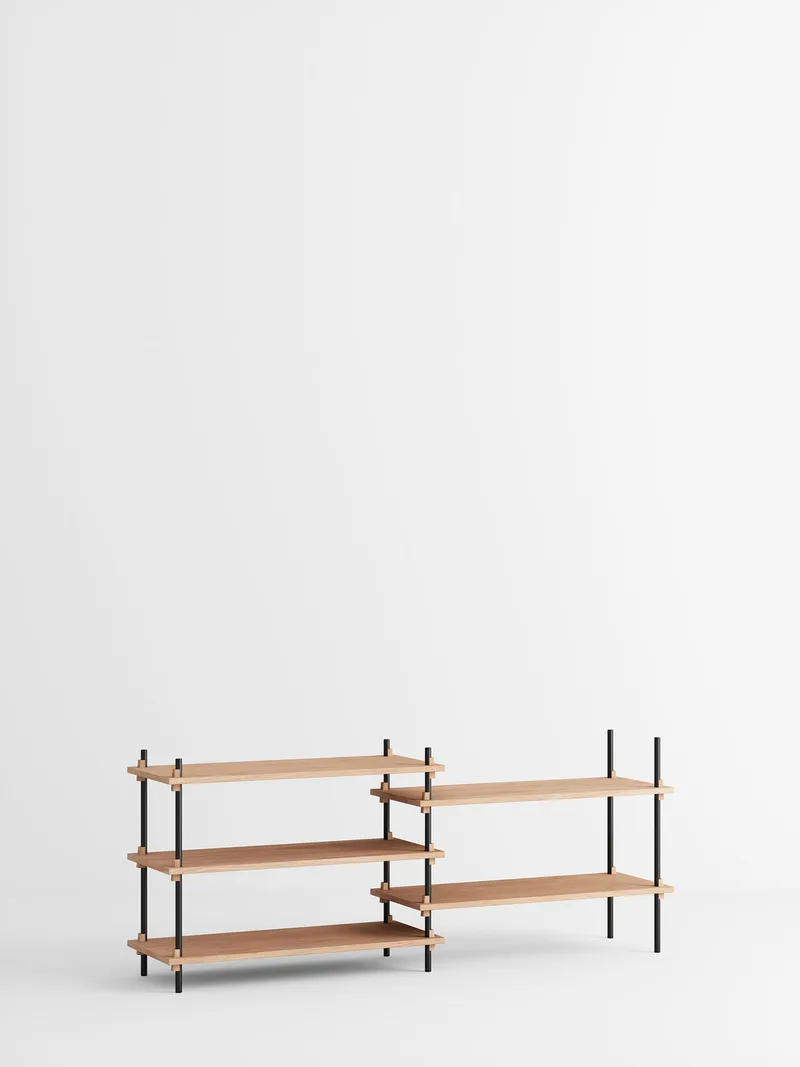 Shelving System – s.65.2.A von MOEBE in Oak/Black – Produktfoto 4 von 4