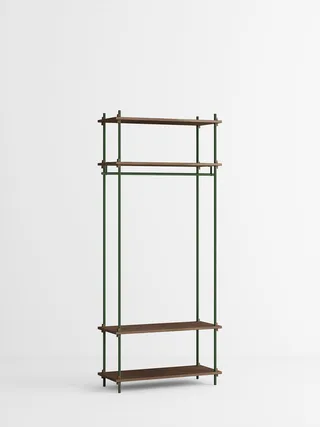 Shelving System – s.200.1.F by MOEBE in Smoked-Oak/Pine-Green – product photo 4 of 4