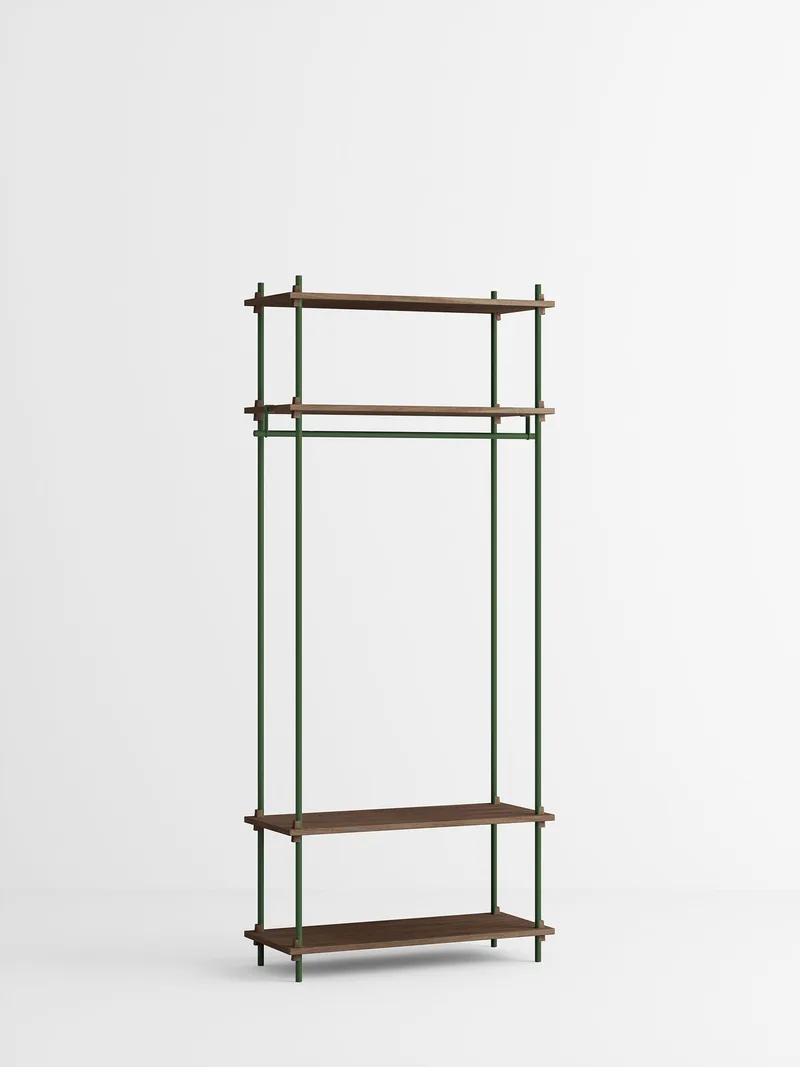 Shelving System – s.200.1.F by MOEBE in Smoked-Oak/Pine-Green – product photo 4 of 4