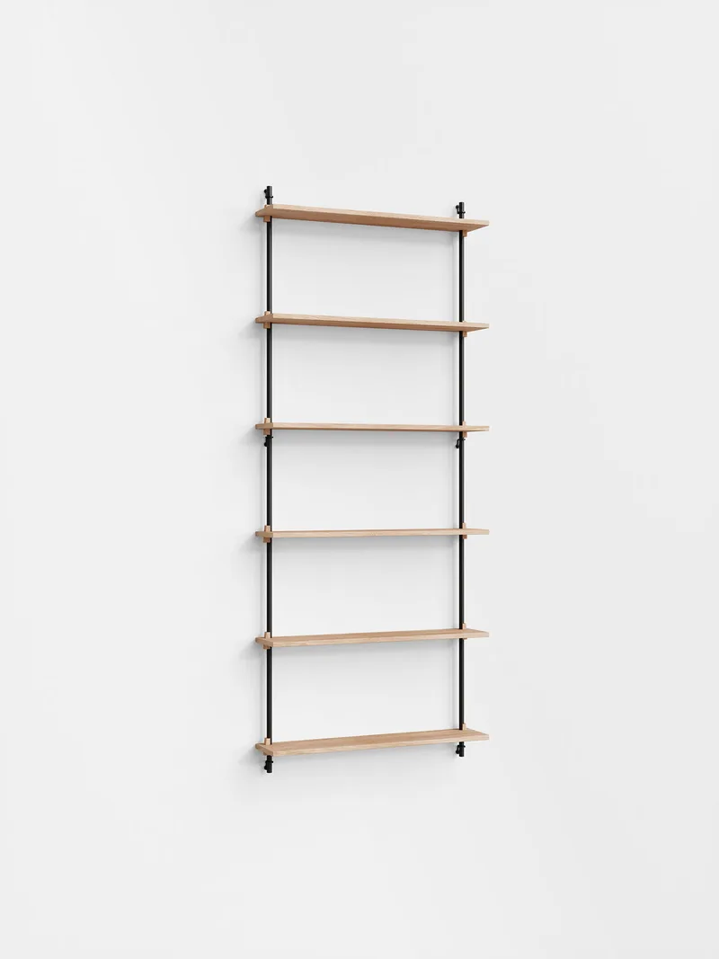 Wall Shelving – ws.200.1 von MOEBE in Oak/Black – Produktfoto 4 von 4