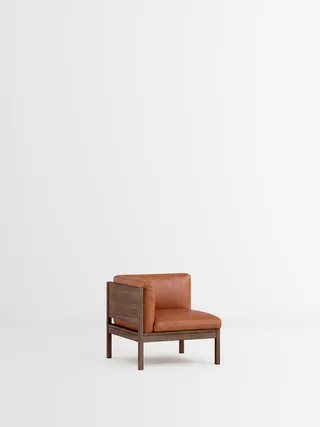Corner de MOEBE en Leather, Cognac Leather, Smoked Oak – photo du produit 35 sur 35