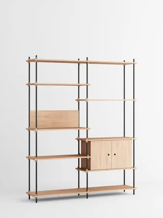 Shelving System – s.200.2.C von MOEBE in Oak/Black – Produktfoto 4 von 4