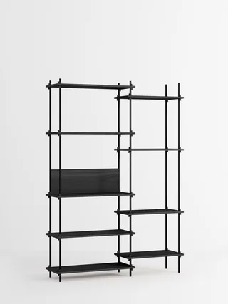 Shelving System – s.200.2.J von MOEBE in Black – Produktfoto 4 von 4