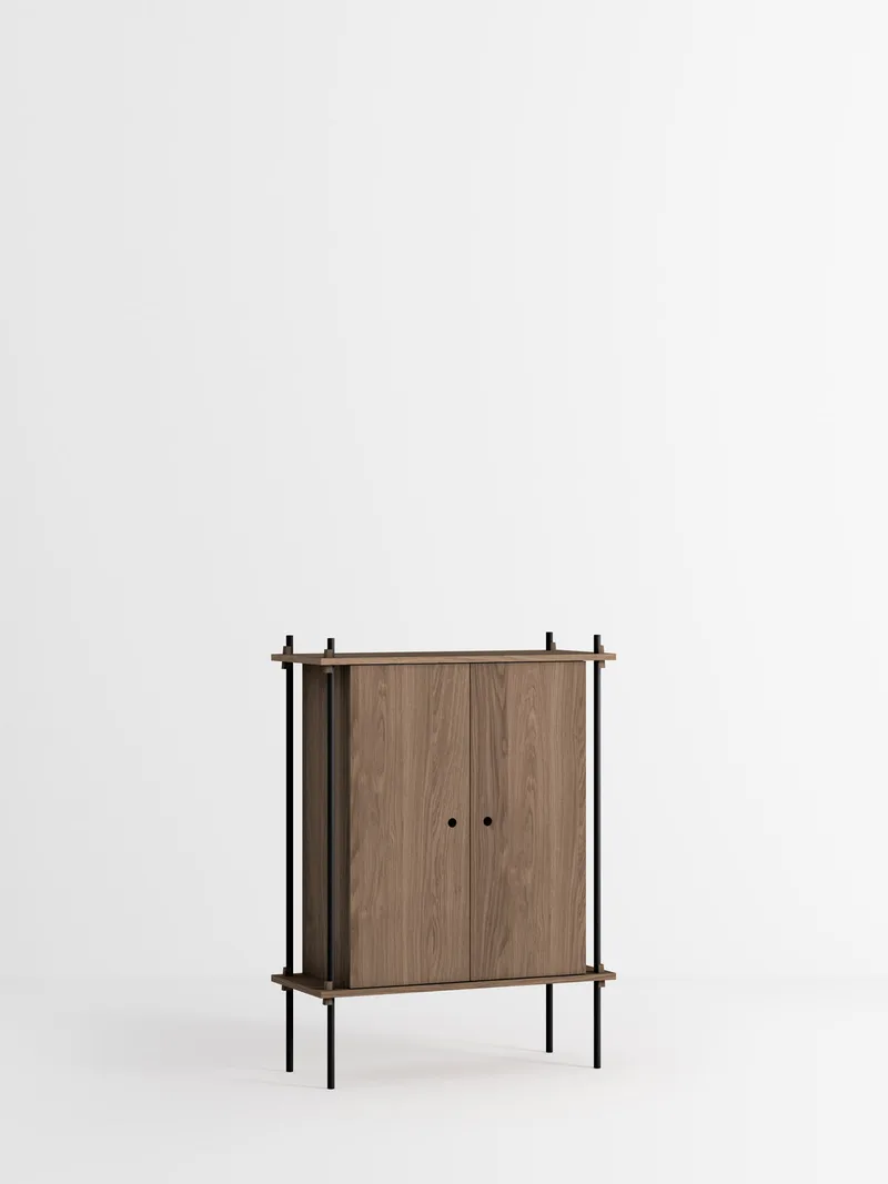 Shelving System – s.115.1.C von MOEBE in Smoked-Oak/Black – Produktfoto 4 von 4