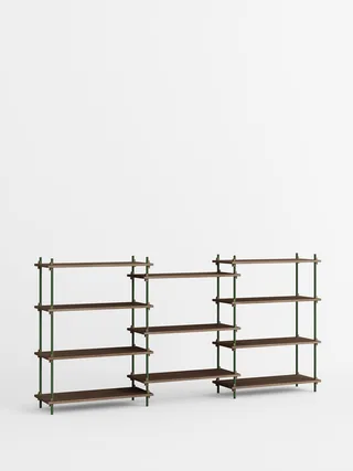 Shelving System – s.115.3.A by MOEBE in Smoked-Oak/Pine-Green – product photo 4 of 4