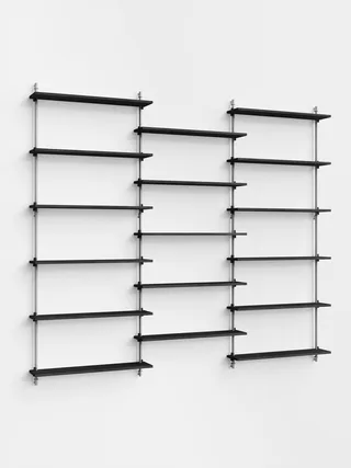 Wall Shelving – ws.200.3 van MOEBE in Black – productfoto 2 van 4