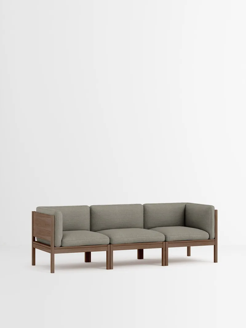 3 Seater Sofa with Sides by MOEBE in Re-Wool 2, Re-Wool 2 – 128, Smoked Oak – product photo 35 of 35