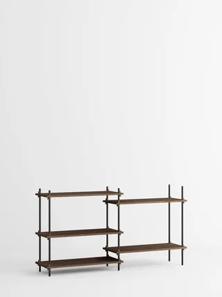 Shelving System – s.85.2.A by MOEBE in Smoked-Oak/Black – product photo 4 of 4