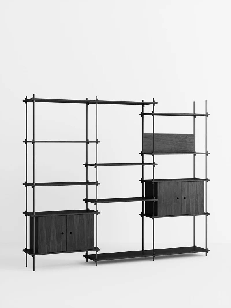 Shelving System – s.200.3.B by MOEBE in Black – product photo 4 of 4