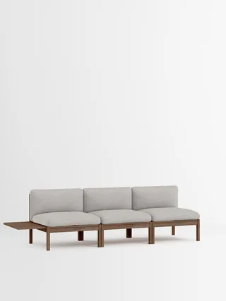 3 Seater Sofa with 1 Side Table by MOEBE in Autumn, Autumn 101, Smoked Oak – product photo 35 of 35