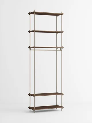 Shelving System – s.255.1.F van MOEBE in Smoked-Oak/Warm-Grey – productfoto 4 van 4