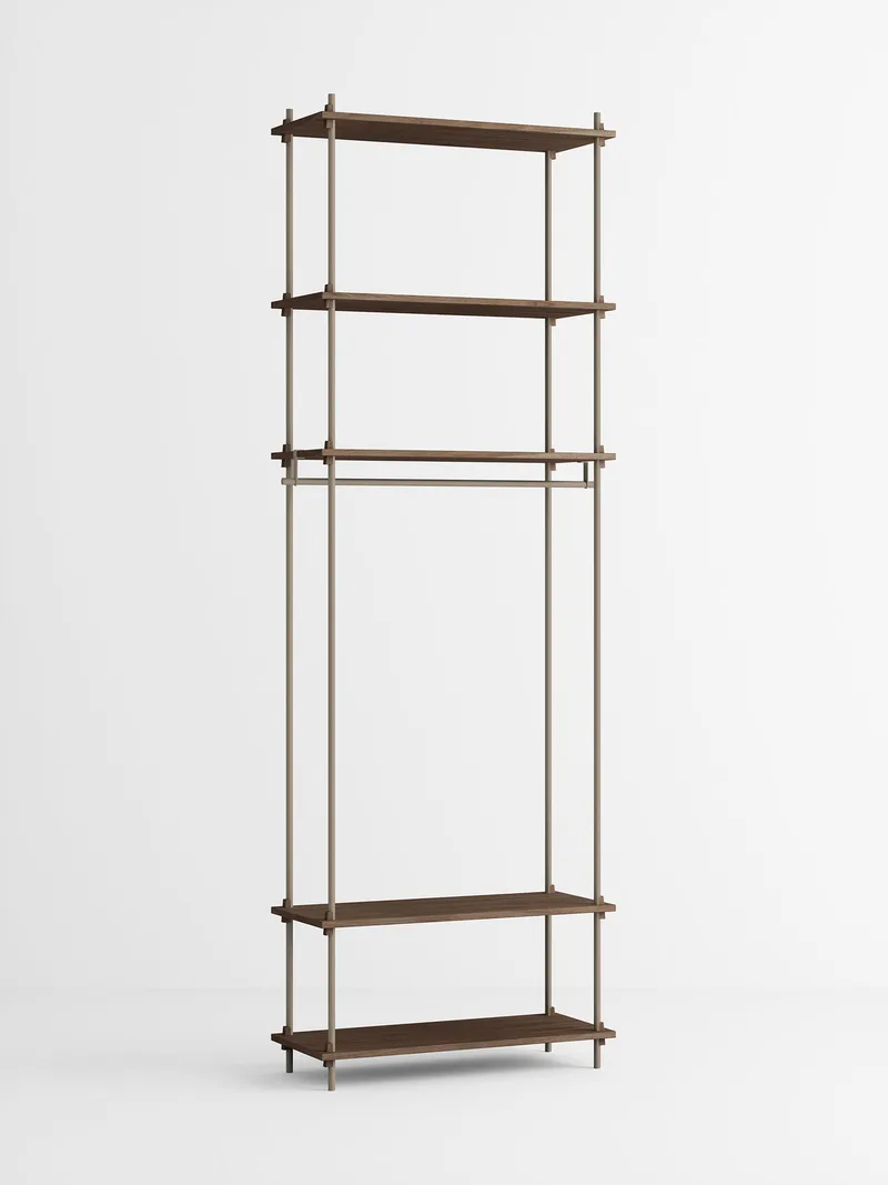 Shelving System – s.255.1.F van MOEBE in Smoked-Oak/Warm-Grey – productfoto 4 van 4
