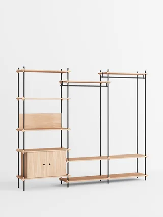 Shelving System – s.200.3.C by MOEBE in Oak/Black – product photo 4 of 4