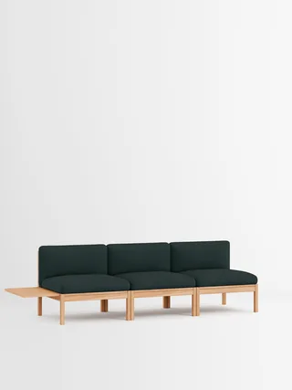 3 Seater Sofa with 1 Side Table by MOEBE in Autumn, Autumn 101, Oak – product photo 1 of 34