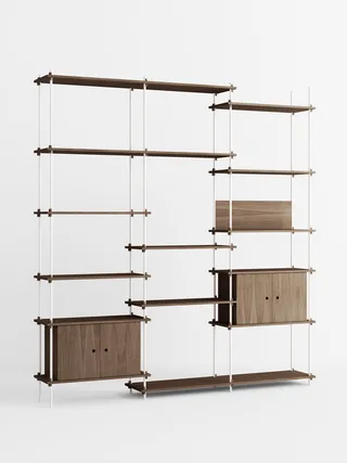 Shelving System – s.255.3.B by MOEBE in Smoked-Oak/White – product photo 4 of 4