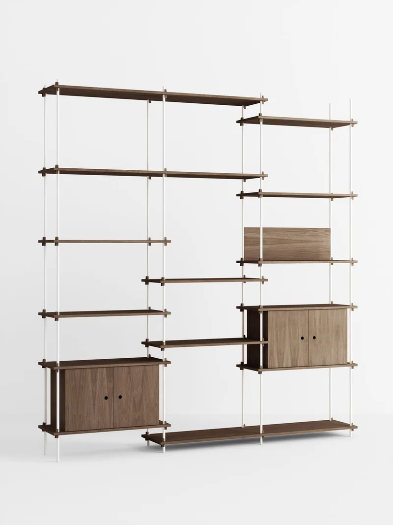Shelving System – s.255.3.B by MOEBE in Smoked-Oak/White – product photo 4 of 4