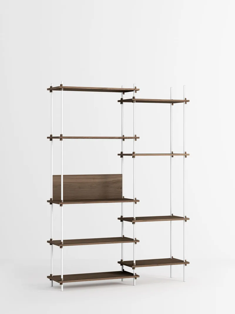 Shelving System – s.200.2.J van MOEBE in Smoked-Oak/White – productfoto 4 van 4