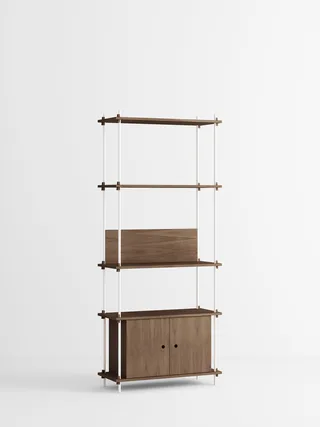 Shelving System – s.200.1.B van MOEBE in Smoked-Oak/White – productfoto 4 van 4