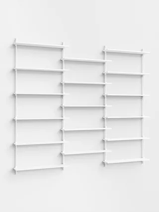 Wall Shelving – ws.200.3 by MOEBE in White/White – product photo 4 of 4