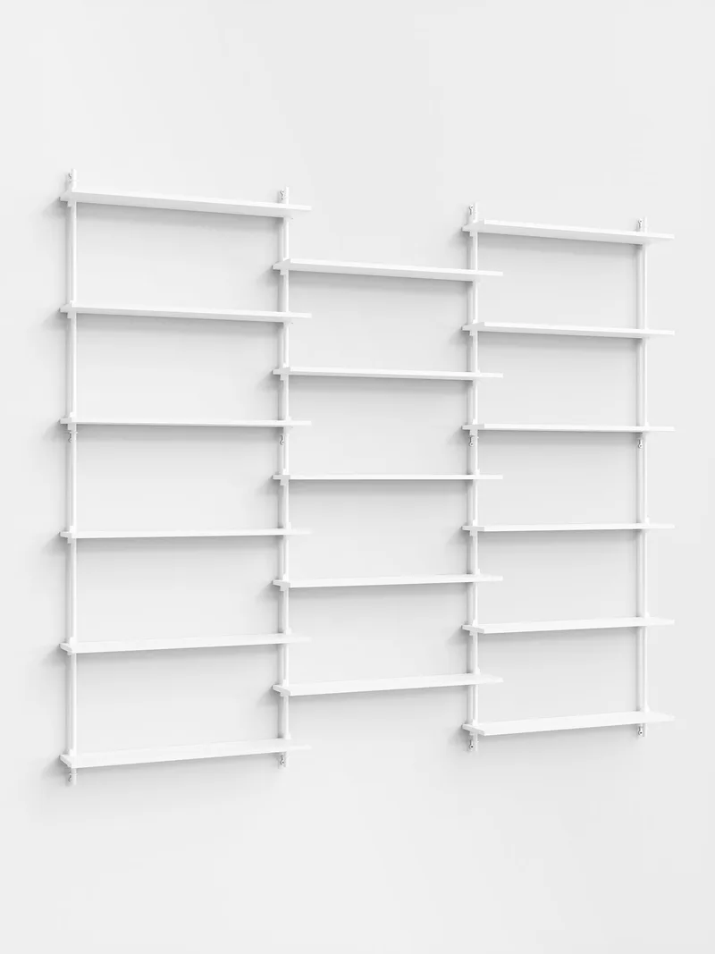 Wall Shelving – ws.200.3 by MOEBE in White/White – product photo 4 of 4