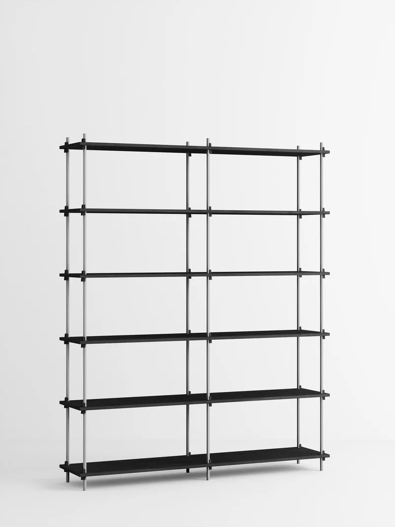 Shelving System – s.200.2.B by MOEBE in Black – product photo 2 of 4