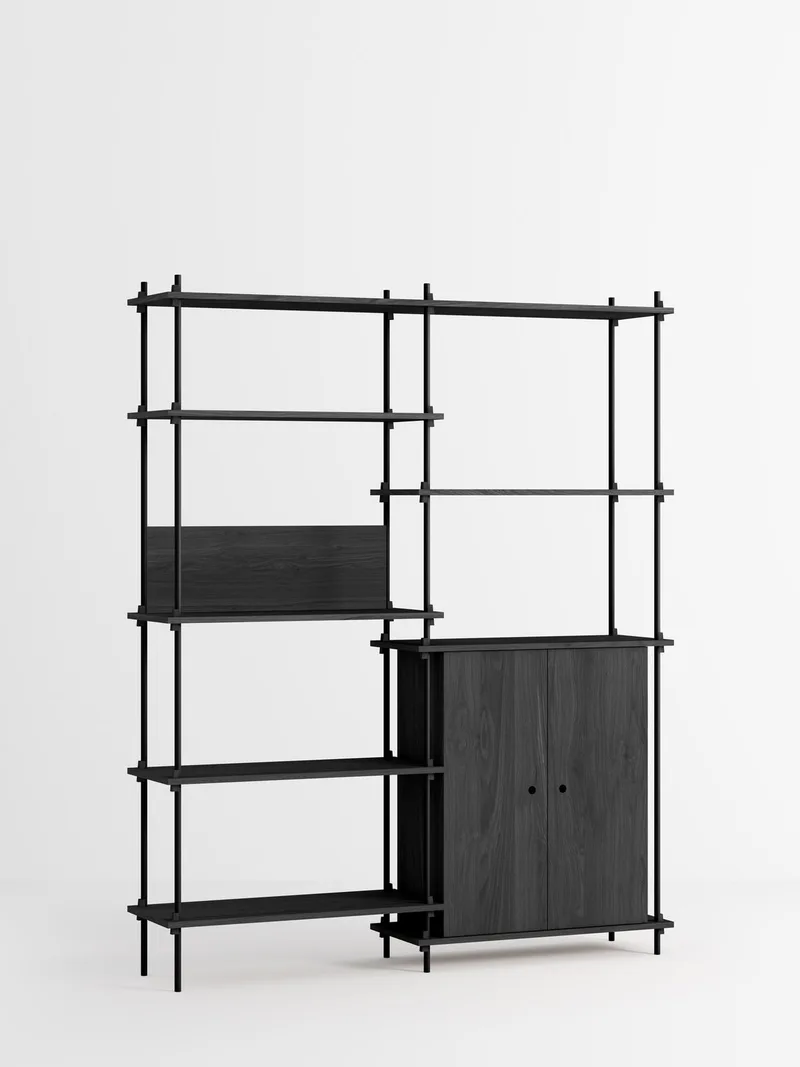 Shelving System – s.200.2.I van MOEBE in Black – productfoto 4 van 4