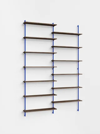 Wall Shelving – ws.230.2 van MOEBE in Smoked-Oak/Deep-Blue – productfoto 5 van 5