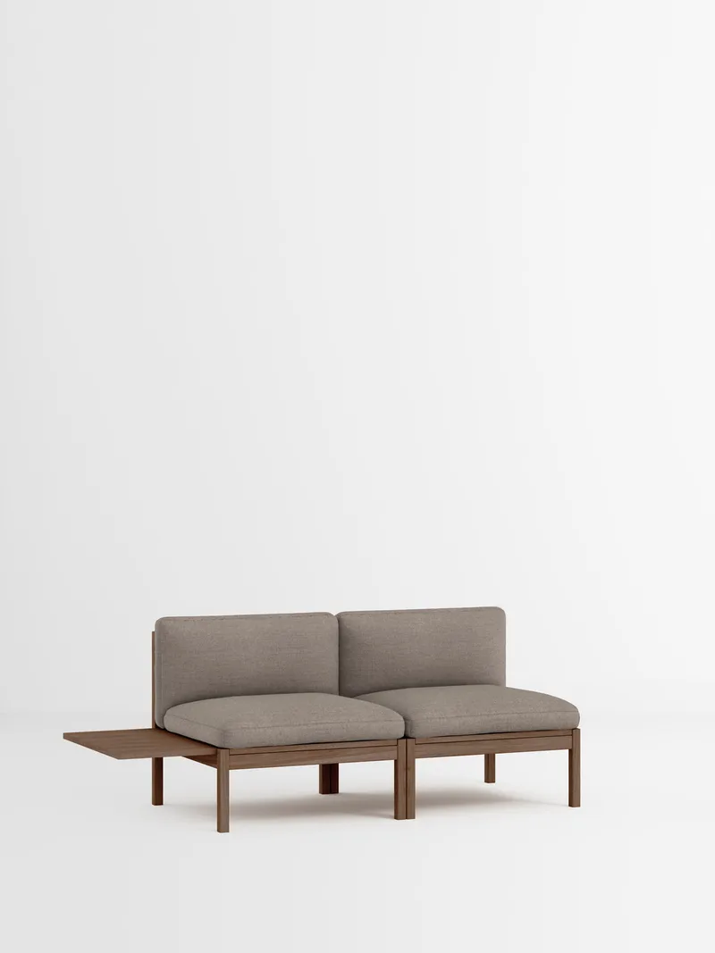 2 Seater Sofa with 1 Side Table de MOEBE en Autumn, Autumn 331, Smoked Oak – photo du produit 35 sur 35