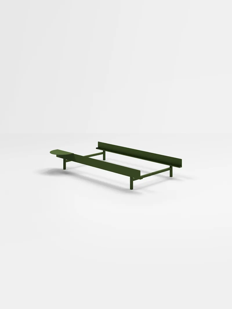 Bed 90 cm de MOEBE en Pine Green, Low – 1, I'll get my own – photo du produit 25 sur 25