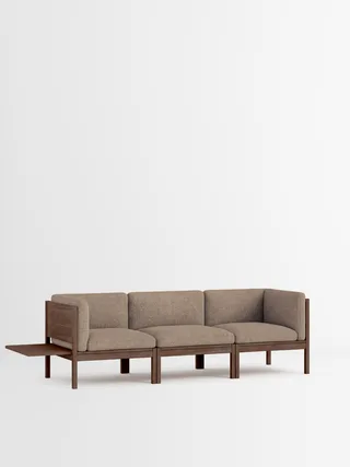 3 Seater Sofa with Sides + 1 Side Table by MOEBE in Moss, Moss 0013, Smoked Oak – product photo 35 of 35