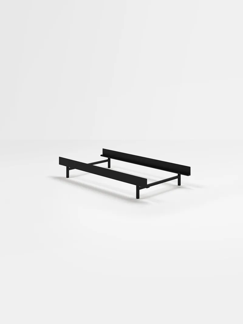 Bed 90 cm de MOEBE en Black, Low – None, I'll get my own – photo du produit 25 sur 25
