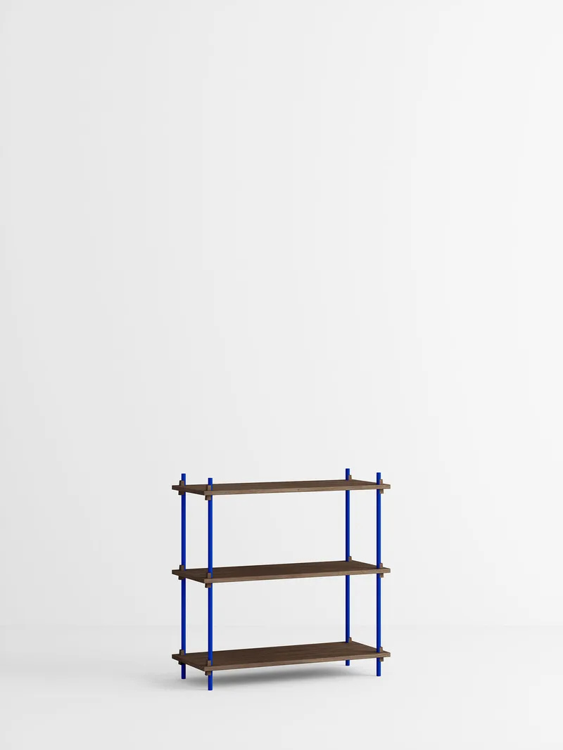 Shelving System – s.85.1.A de MOEBE en Smoked-Oak/Deep-Blue – photo du produit 4 sur 4