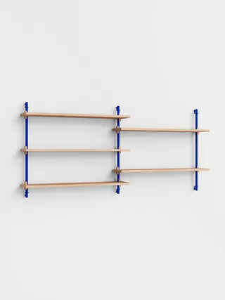 Wall Shelving – ws.65.2 by MOEBE in Oak/Deep-Blue – product photo 4 of 4
