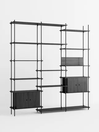 Shelving System – s.255.3.B by MOEBE in Black – product photo 4 of 4