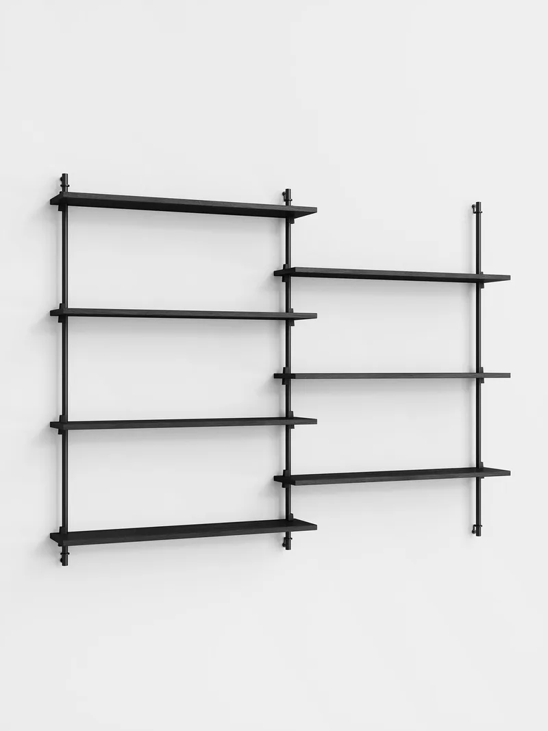 Wall Shelving – ws.115.2 by MOEBE in Black – product photo 5 of 5